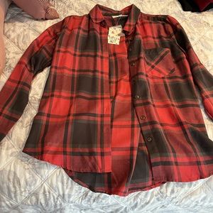 Plaid button down, never worn